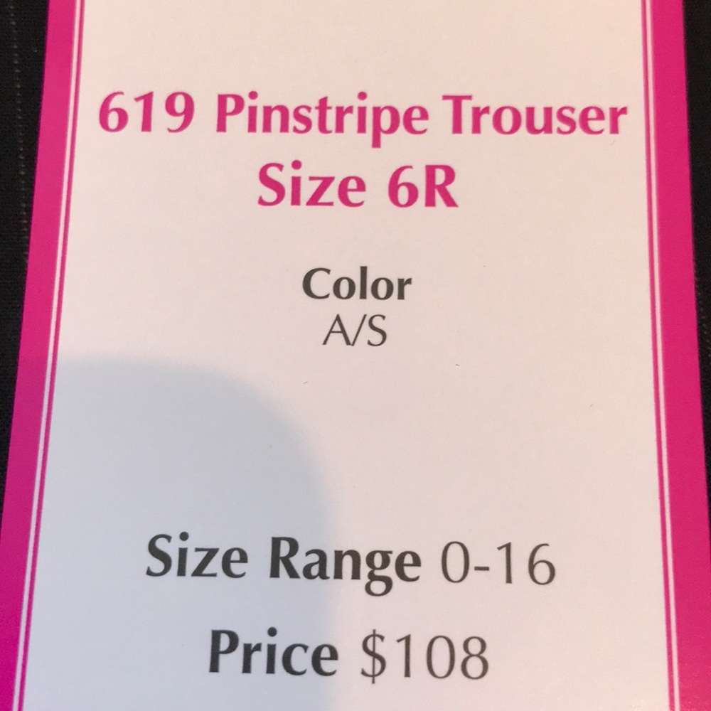 NWT CAbi Pinstripe Trouser - Picture 6 of 7